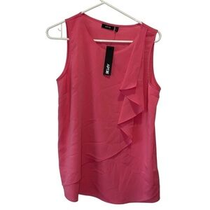 NWT Apt. 9 Sleeveless Ruffle Front Blouse – Size M